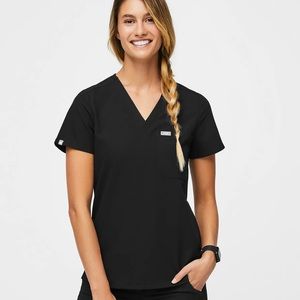 Figs Black Catarina One Pocket Scrub Top